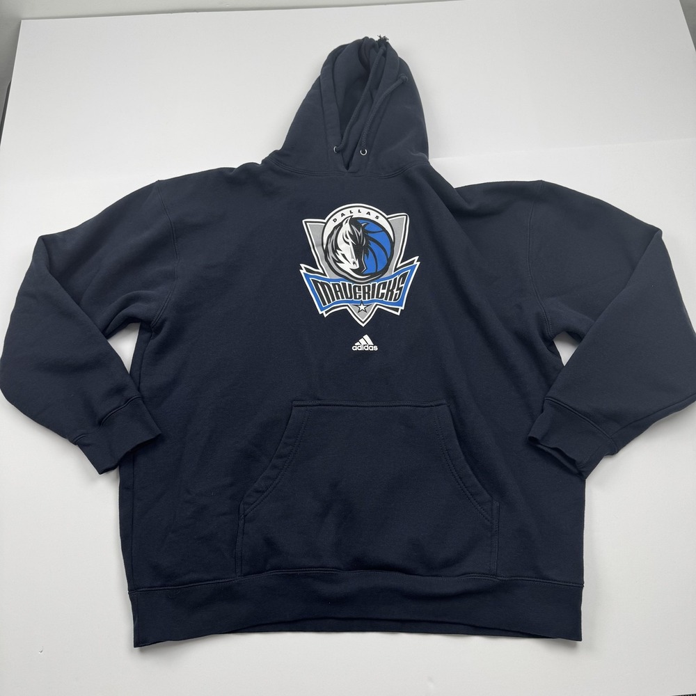 Dallas Mavericks Hoodie Mens XL NBA Basketball Pullover Sweatshirt Adidas